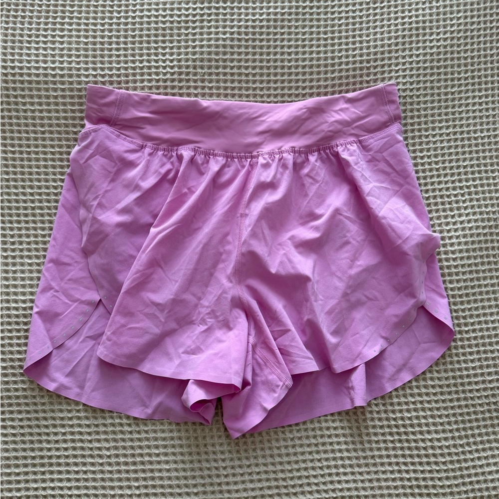 Lululemon Fast and Free Pink Shorts